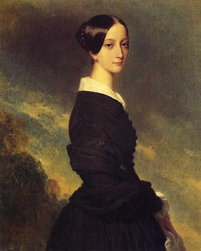 Franz Xaver Winterhalter Francoise Caroline Gonzague, Princesse de Joinville china oil painting image